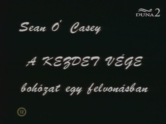 A kezdet vége