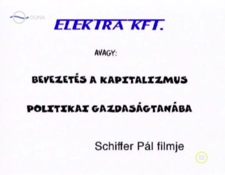 Elektra Kft. avagy: bevezetés a kapitalizmus politikai gazdaságtanába